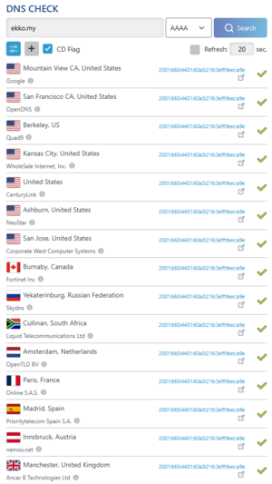 DNS IPv6