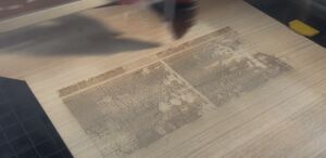 Impression laser sur bois