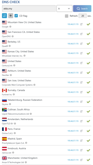 DNS IPv4